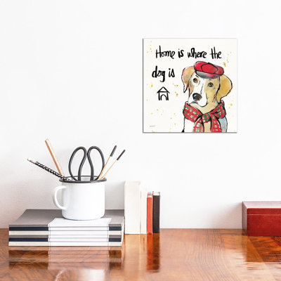 Strike a Paws II Christmas 1 Piece Wrapped Canvas Wall Art