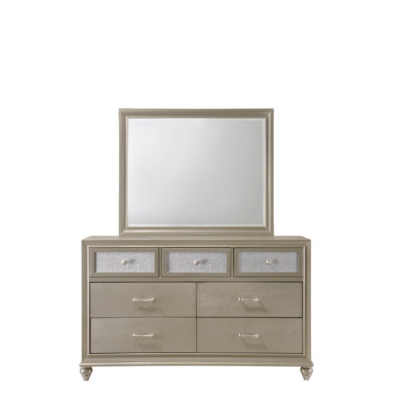 Miroir de chambre Lila Champagne (miroir seulement)