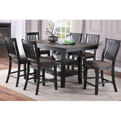 Barrone 6 - Person Double Pedestal Dining Set