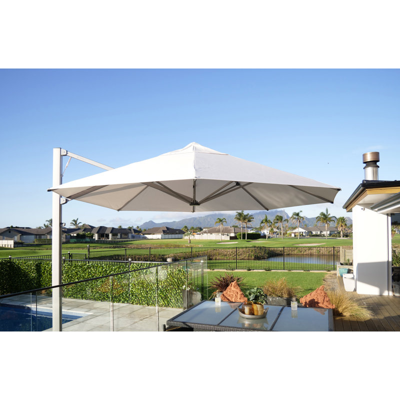 Shadowspec Serenity™ Octagon Umbrella, Free-Standing Base, Black, 11 ft