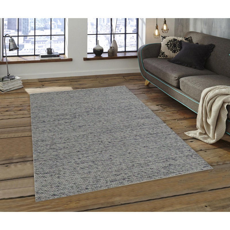 Jovan Solid Colour Hand Woven Area Rug, Rectangle 200 x 290cm