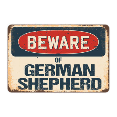 Beware of German Shepherd Sign
