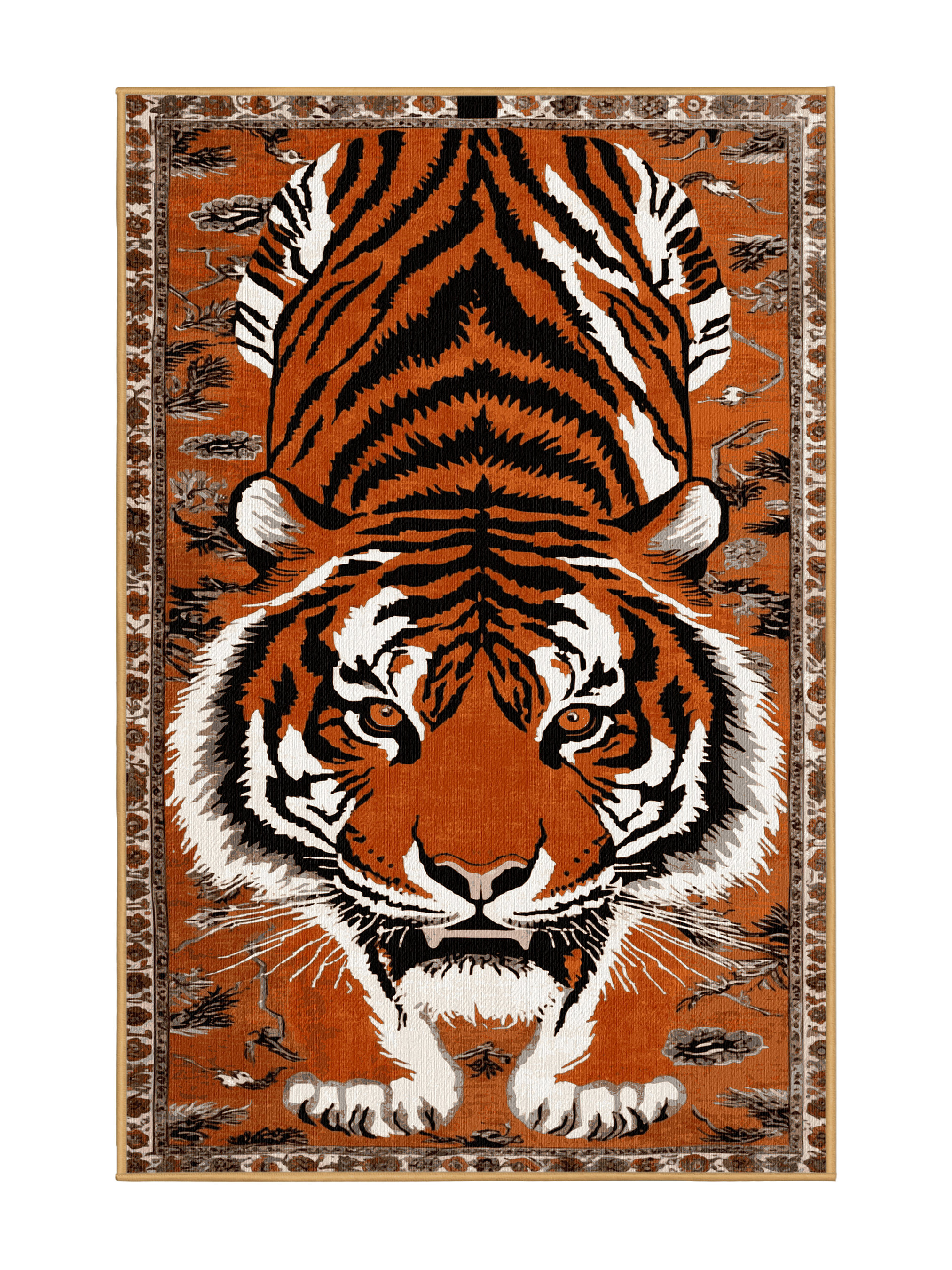 Dakota Fields Washable Indochinese Tiger Big Cats Area Rug | Wayfair