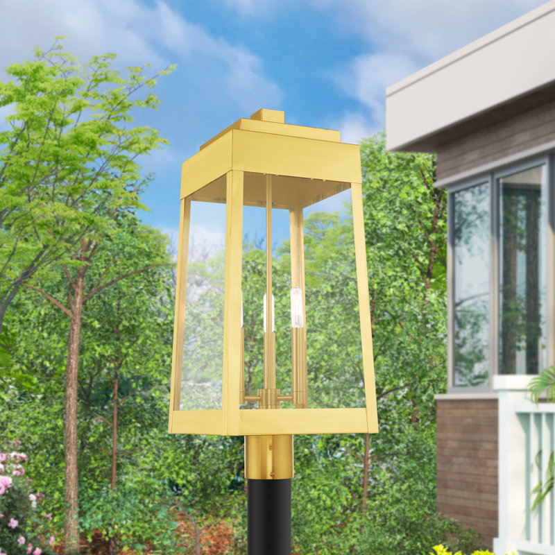 Antionetta Lantern Head, 24.75" H x 10.5" W x 10.5" D, Satin Brass