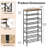 Large-Capacity Industrial Style Shoe Rack