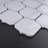 Classic 11.86 in. x 10.79 in. Arabesque Glossy Glass Mosaic Tile-58234802