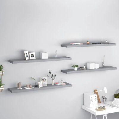 Arsis 4 Piece Metal Floating Shelf