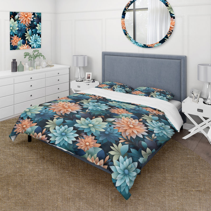 Ensemble de housse de couette Mindful Awesome Mediation I, Housse de couette simple + 1 taie décorative stan