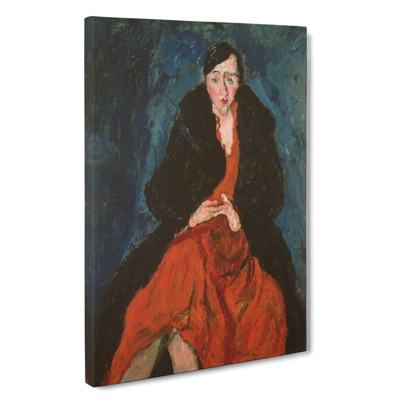 Portrait Of Madeleine Castaing by Chaim Soutine - Wrapped Canvas Painting, 60cm H x 40cm W x 3cm D