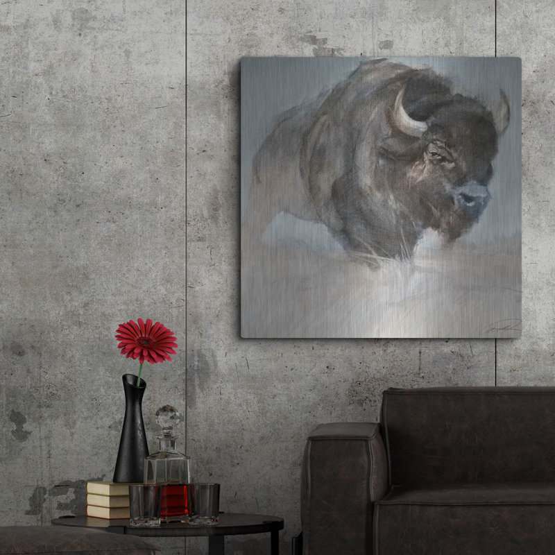 «Bison» par Robert Campbell, H 36 po x l 36 po