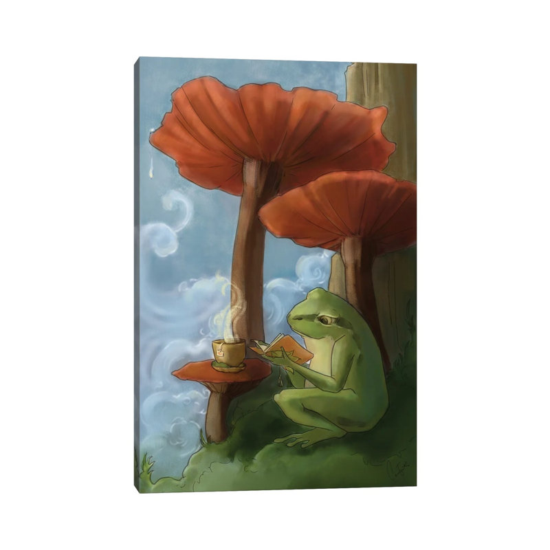 Oregon Tree Frog by Might Fly Art & Illustration - Wrapped Canvas Painting, 20.32 cm H x 30.48 cm W