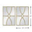 23'' H X 16'' W Rectangular Wooden Wall Mirror Flat Mirror Accent Mirror Vertical or Horizontal Home Decor for Living Room Entry-1798105004