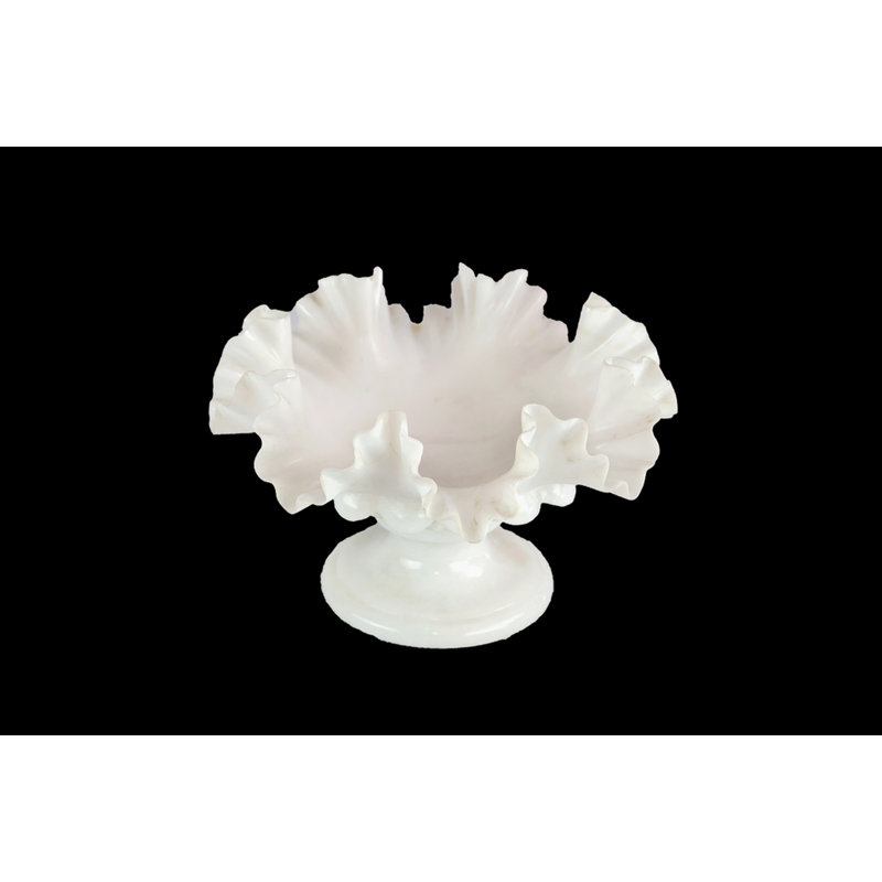 Handmade Marble Decorative Bowl, 7" H x 12" W x 12" D