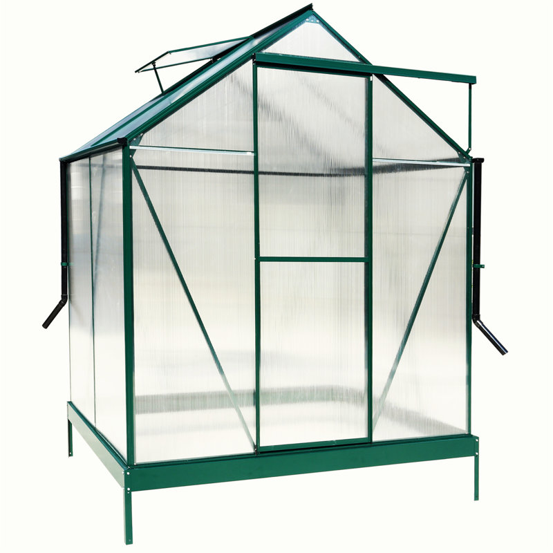 Greenhouse, Green, 96.8" H x 75.2" W x 51.2" D