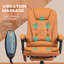 Fauteuil de massage vibrant à 7 points, fauteuil d'ordinateur à haut dossier avec support lombaire, repose-pieds, dossier inclinable, hauteur réglable-19283437