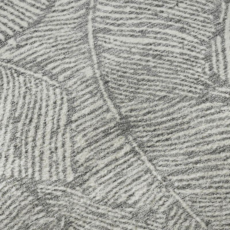 Premium Machine Washable Prisco Gray Rug, Rectangle 10' x 14'