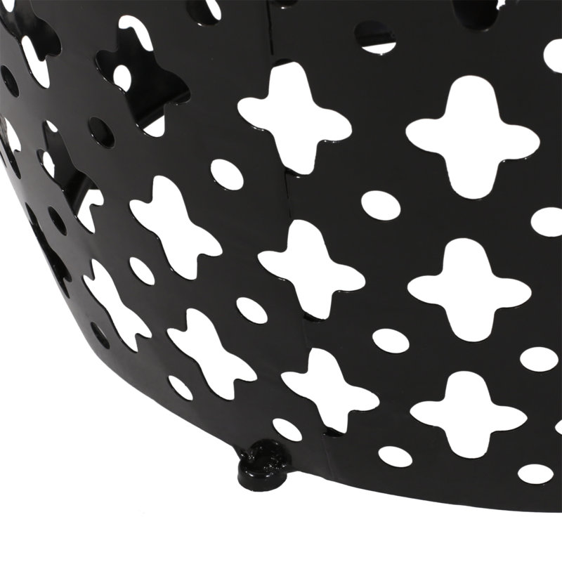 Table de bout pour l'extérieur, Noir, 2