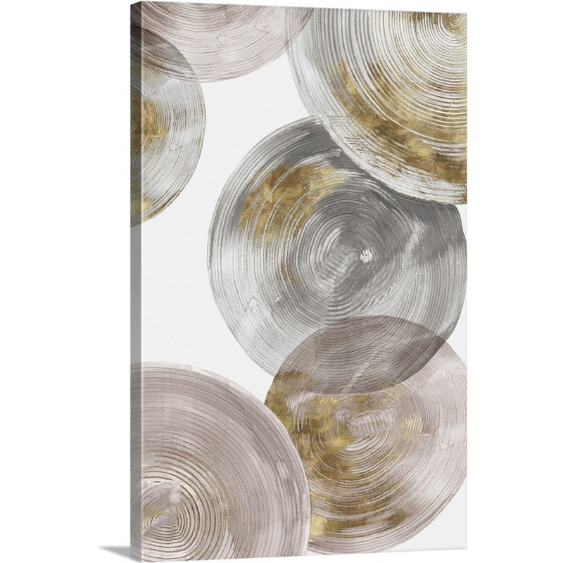 Reproduction d’art sur toile spirales, Toile tendue, H 36 po x l 24 po x P 1,25 po