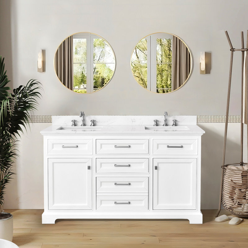 60" Bathroom Vanity Base Only 