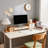 Bamboo Computer Monitor Stand Riser For Desk With Bamboo Desk Drawer Storage Box Set Ostos-901253687