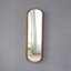 Miroir 9,5 x 2 x 47,2 po avec cadre ovale allongé