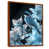 Toile avec cadre flottant brun