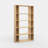 Scandinavian Style Bookshelf, Oak Color, 35.4 x 9.8 x 64.4 inches | 100% Melamine Coated Particle Board, Thickness: 0.7 inches | Numerous Shelves, Wall-Mountable Design | Perfect for Home or School Use-731640943