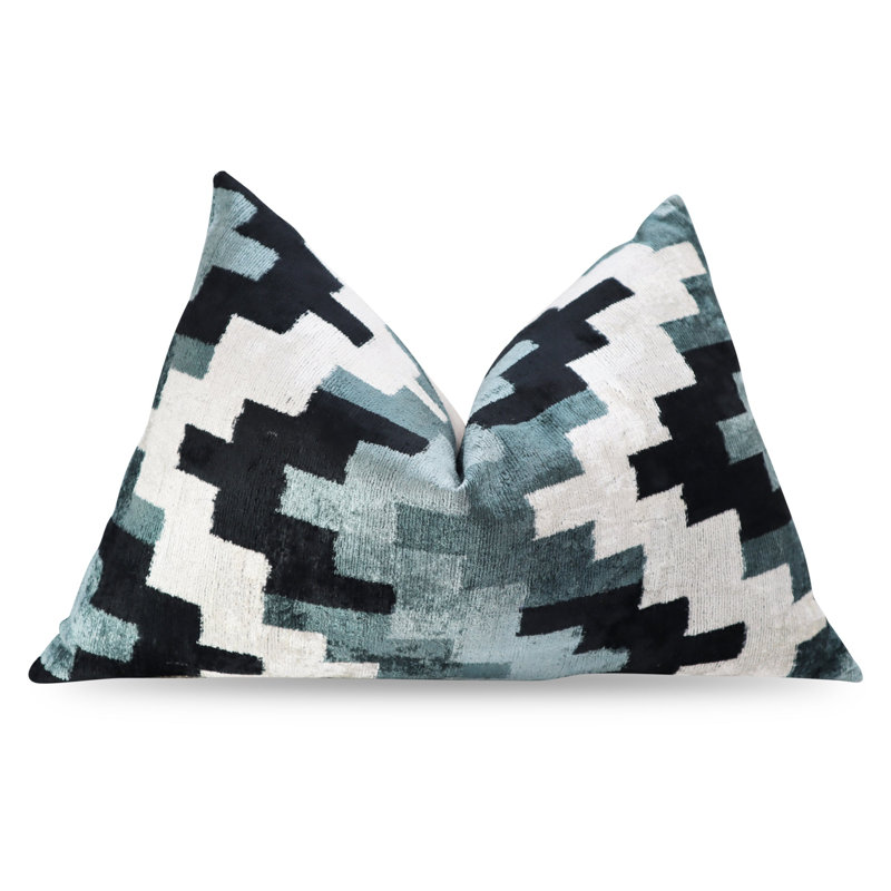  Housse de coussin et insert, Gris, 16 po x 24 po, Rectangulaire