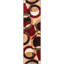 Tapis rouge à motif géométrique de style moderne Bingo-64359762