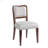 Upholstered Dining Chairs  with Curved Lines