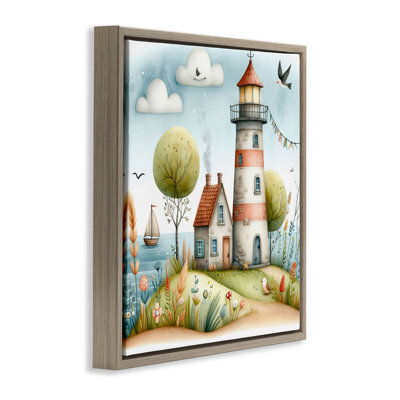  Art nautique sur toile flottant "Phare nautique" par LSR Design Studio