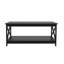 Table basse Table de bout Oxford - couleur noire