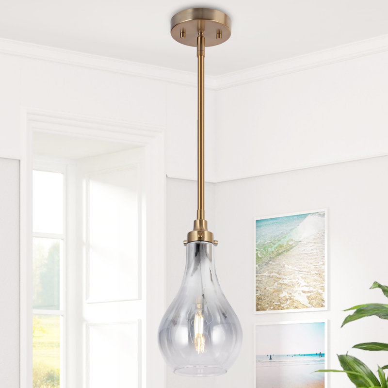 Luminaire suspendu en verre 1 lumière Goetz