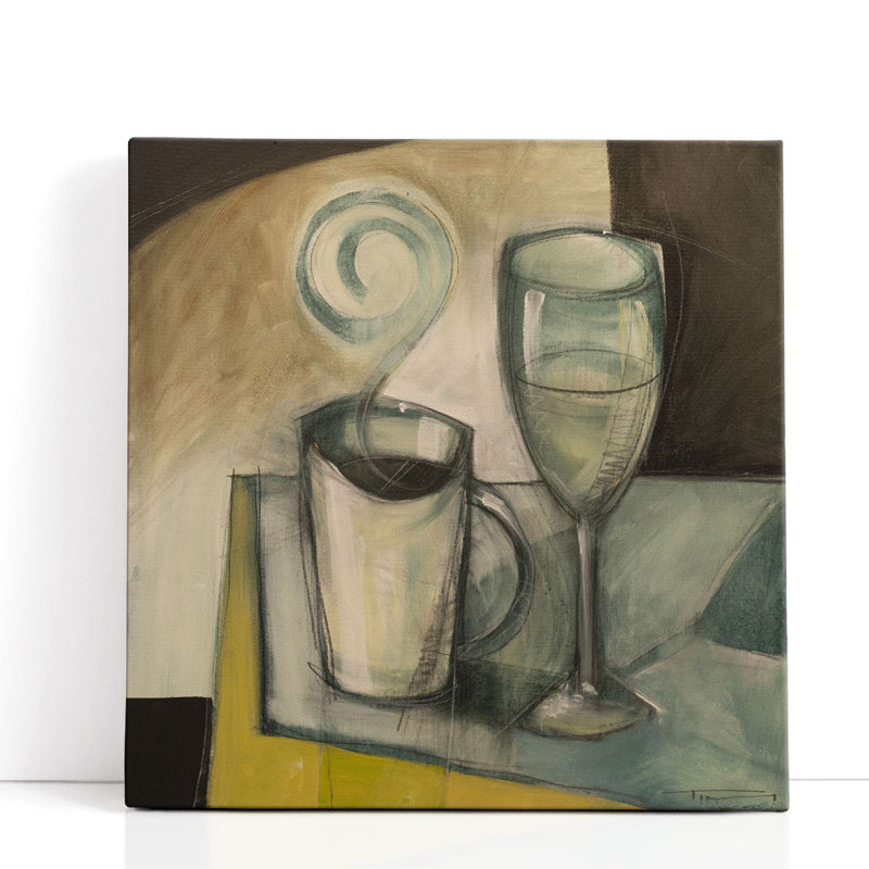Coffee Wine - Canvas Print Wall Art, 20" H x 20" W