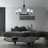 6 - Light Dimmable Kitchen Island Wagon Wheel Chandelier