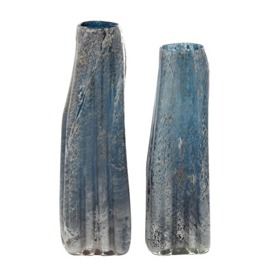 Glass Handmade Blown Decorative Vase Set
