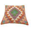 Coussin Kilim tissé à la main Bohemien Tisa - 17 po x 18 po
