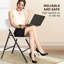 Ensemble de chaises pliantes en plastique empilables (ensemble de 2)-206696058