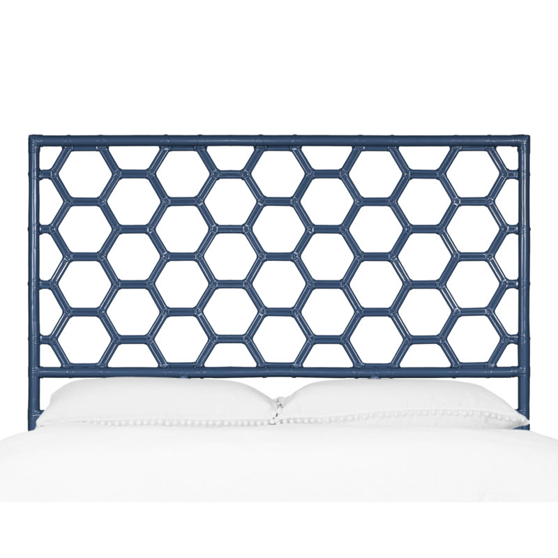 Lit plateforme Honeycomb, Bleu marine, Grand