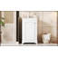 Meuble-lavabo de 20 pouces avec lavabo en céramique, ensemble de meuble-lavabo simple autoportant avec porte à fermeture douce et tablette réglable, style moderne-870406562