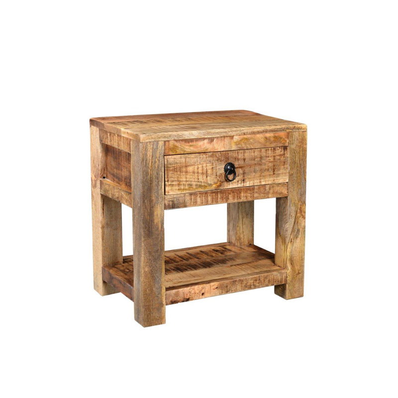 Table de bout en bois de mangue Thuringowa, Light Brown, 20" H x 20" W x 16" D