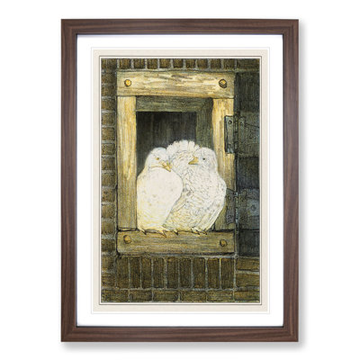 White Pigeons by Theo Van Hoytema - Picture Frame Painting