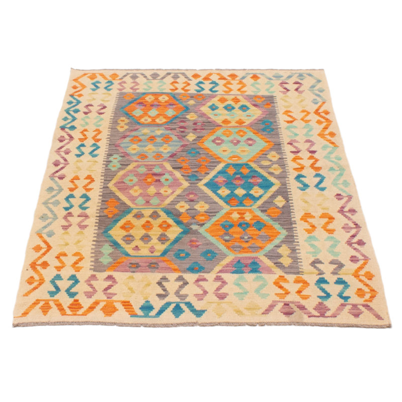 Tapis unique crème de 4 pi 2 po x 5 pi 8 po