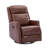 Elimelec Genuine Leather Manual Swivel Recliner-1899410563