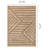 Fresno Brown Cream Modern Lines Area Rug-102211050