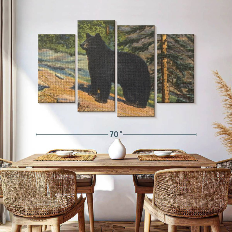 Brampt Black Bear, 42" H x 68" W