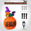 Décoration d'Halloween gonflable avec citrouille illuminée, décoration de fête d'Halloween