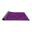 Tapis rose à imprimé animal-475415286