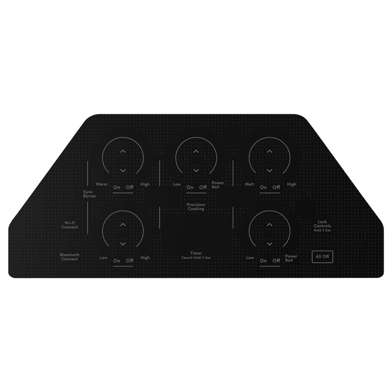 36.13" Electric Cooktop with 5 Elements, Black