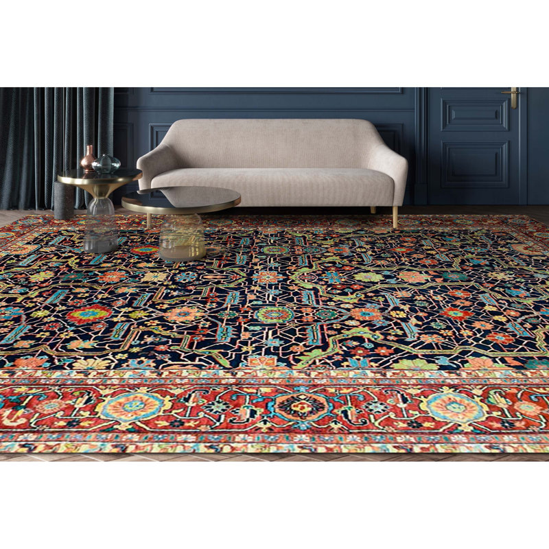 Wool Oriental Area Rug, Rectangle 9' x 12'